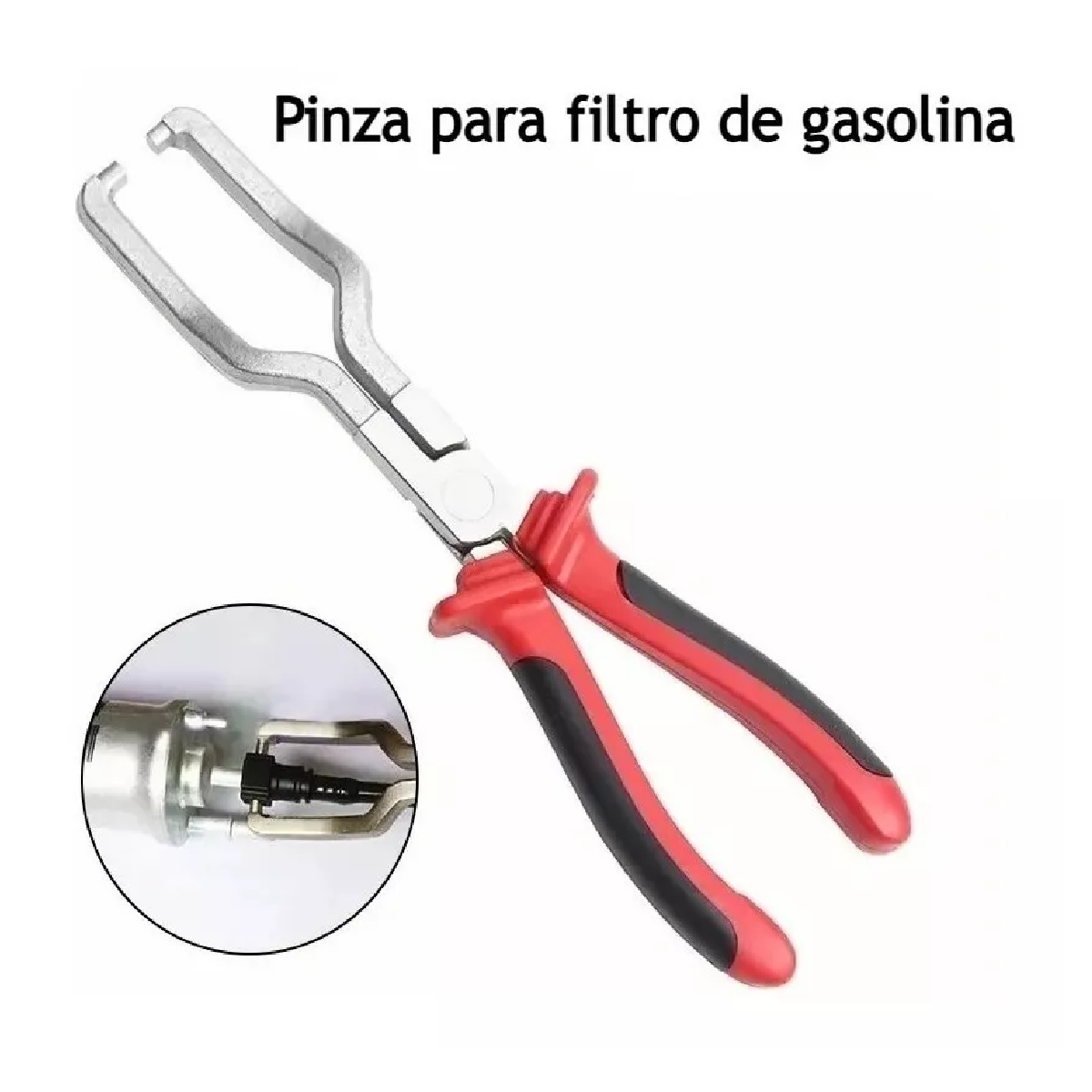 Pinzas Desconexión Filtro Mangueras Combustible Gasolina Rojo/Gris