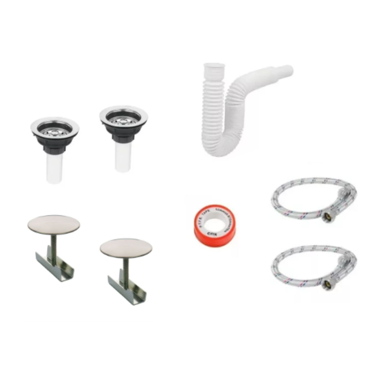 Kit Fregadero Tarja Acero Inoxidable 83x56x15 Premium.