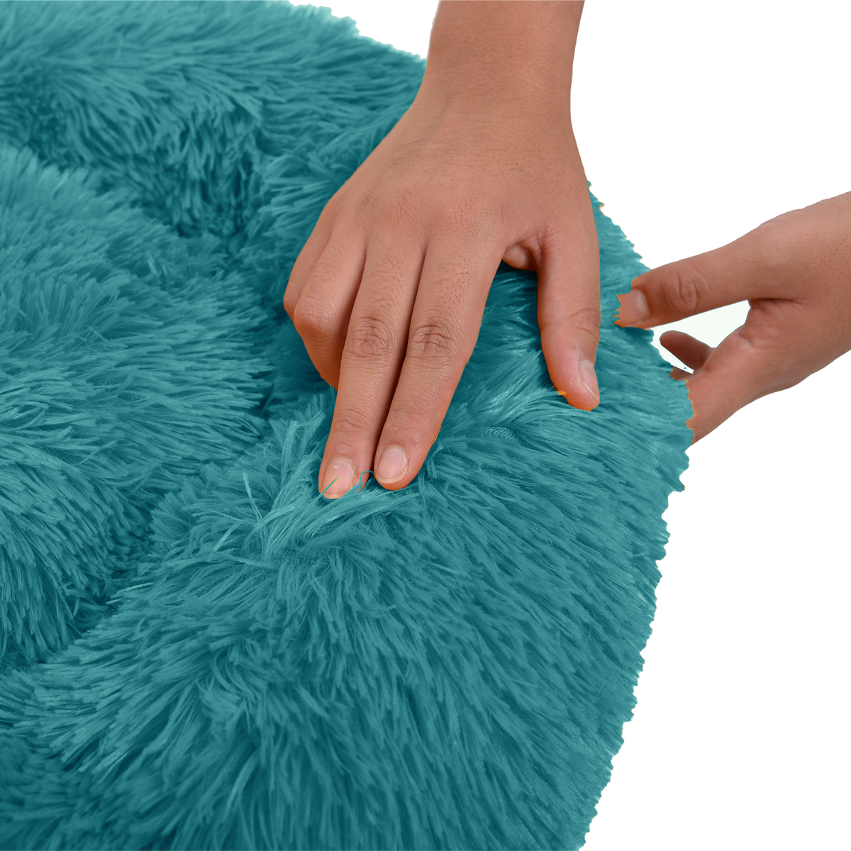 Cama Felpa Lisa Tipo Dona Suave Acolchonada Para Perro o Gato Anti Estres Comoda MOD.-04.