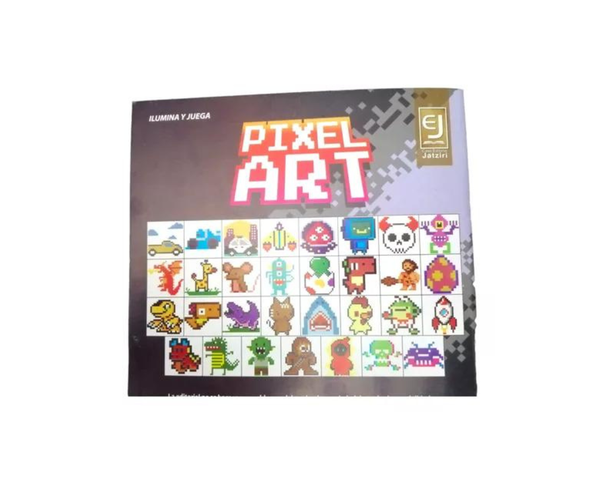4 Libros Para Colorear Iluminar Arte Pixelado Pixel Niños.