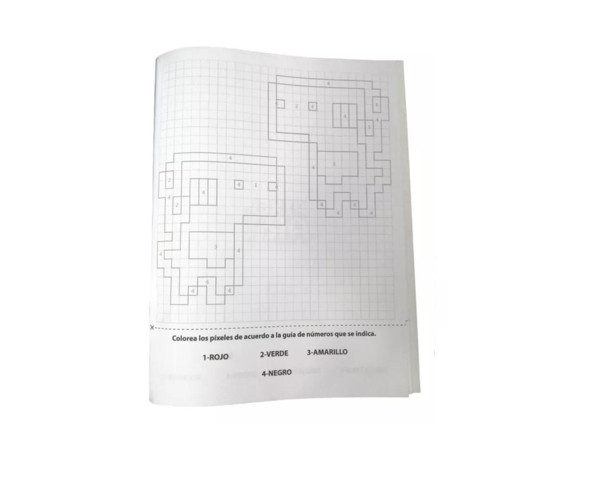 4 Libros Para Colorear Iluminar Arte Pixelado Pixel Niños.