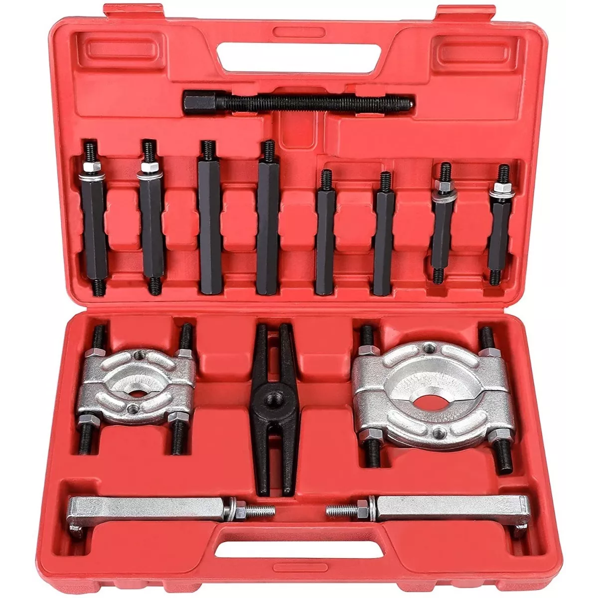 Extractores Y Separadores De Baleros Rodamientos P/auto 14pc Rojo/Plata