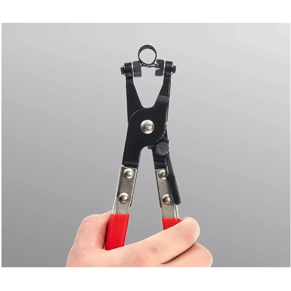 Pinza Con Manguera Para Abrazaderas Radiador Seguros Auto 9 Rojo/Negro