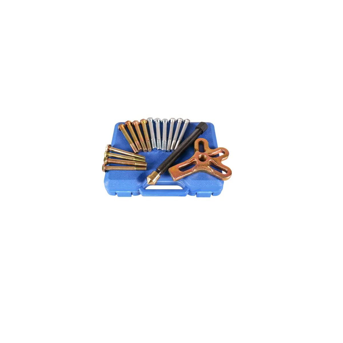 Extractor Pata Gallo De Volante Equilibrador Armónico 17 Pzs Dorado/azul