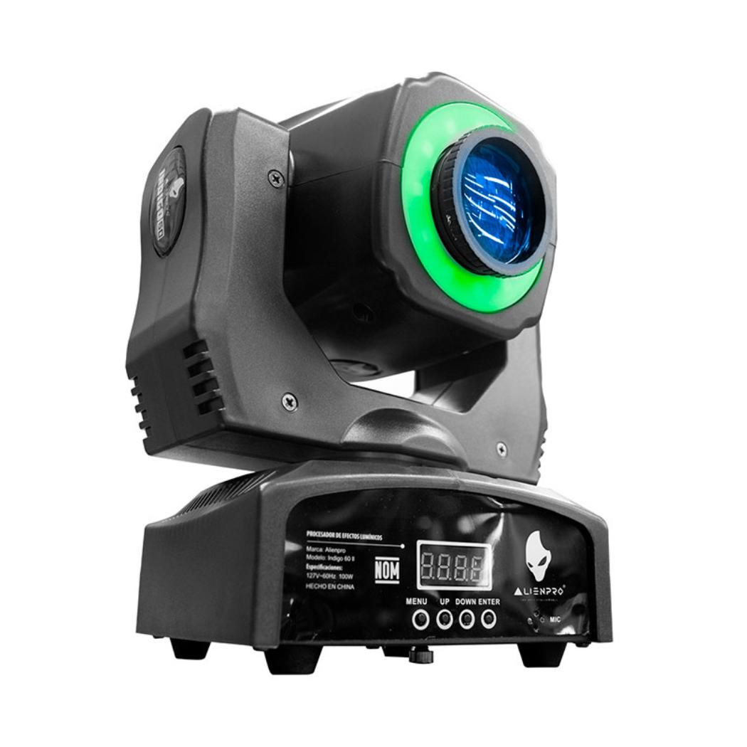 Case de 4 Cabezas Móviles ALIEN 44-KIT-CM INDIGO 30W/DMX/1X30