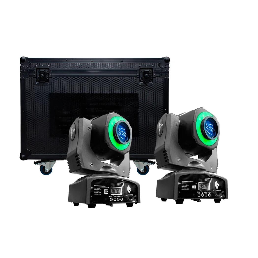 Case de 4 Cabezas Móviles ALIEN 44-KIT-CM INDIGO 30W/DMX/1X30