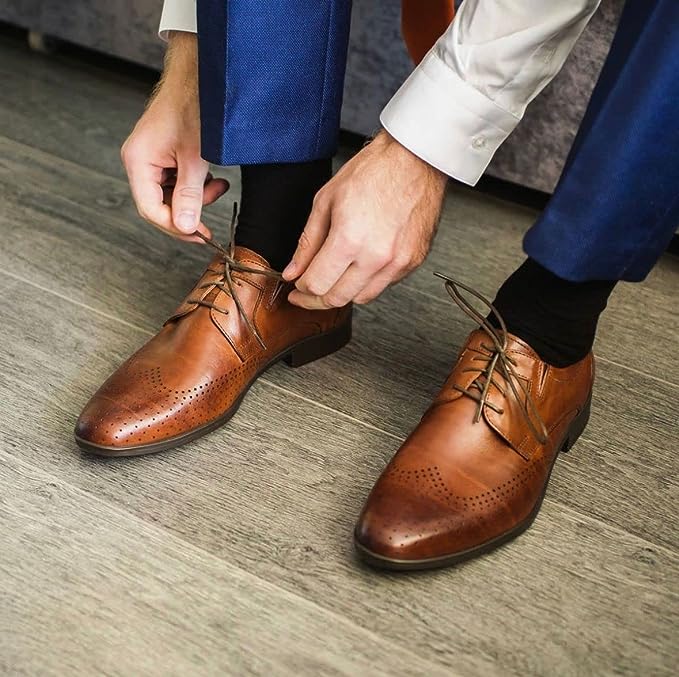 Calcetines de vestir, 12 pares, estampados para hombre, Calcetines formales, Unitalla..