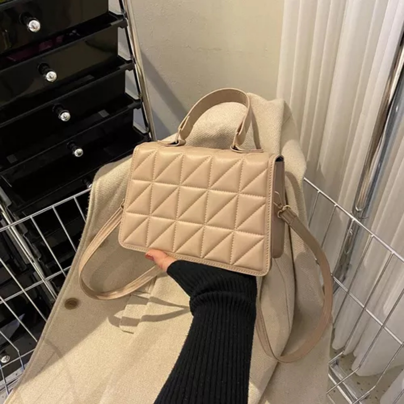 Bolso Bandolera Moda Bolsa De Mano Cuero Pu Para Mujer