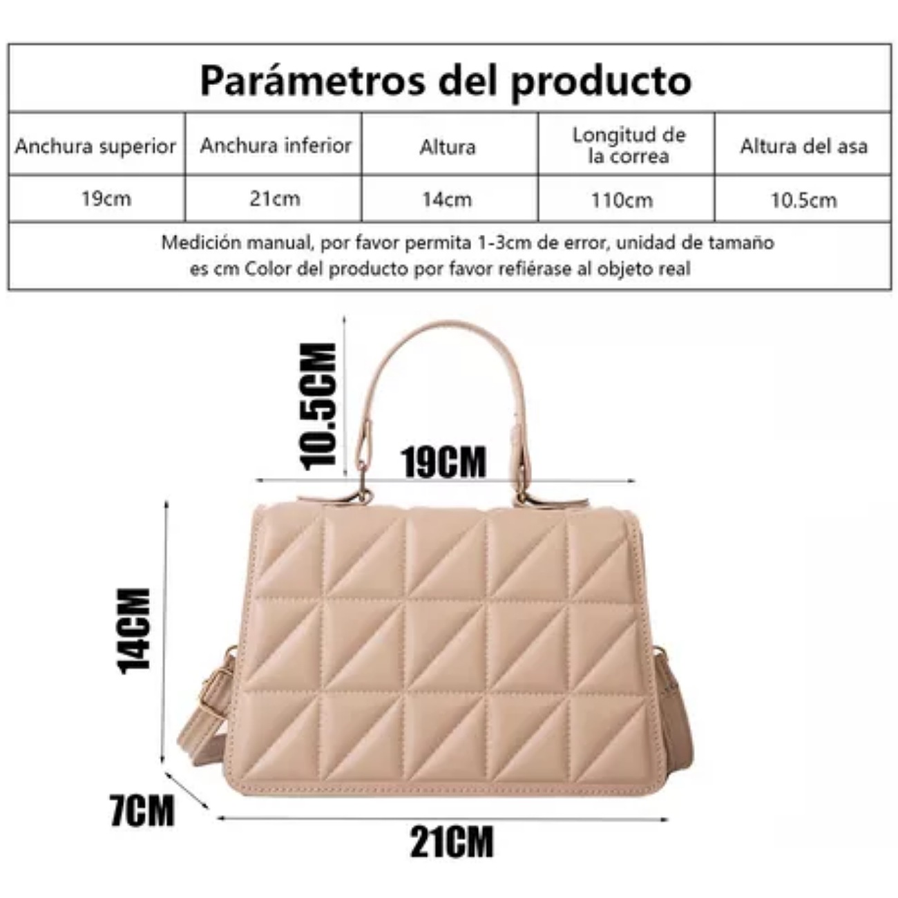 Bolso Bandolera Moda Bolsa De Mano Cuero Pu Para Mujer