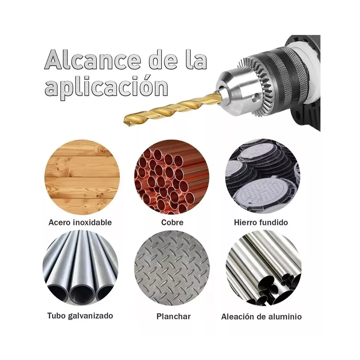 Juego De Brocas De Acero Rápido Para Metal Y Madera, 99 Pzs