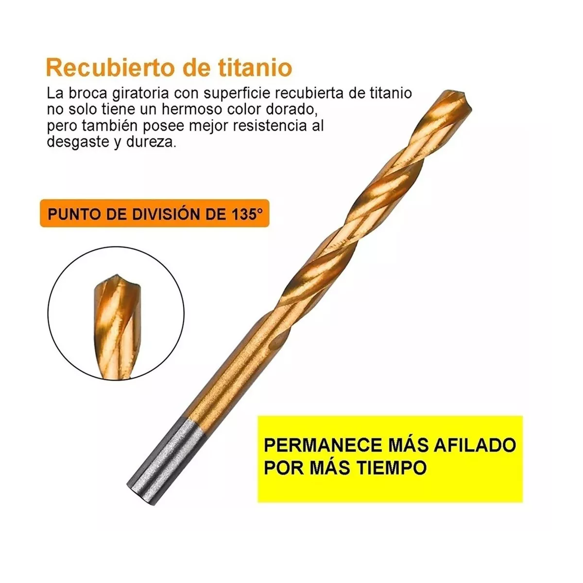 Juego De Brocas De Acero Rápido Para Metal Y Madera, 99 Pzs