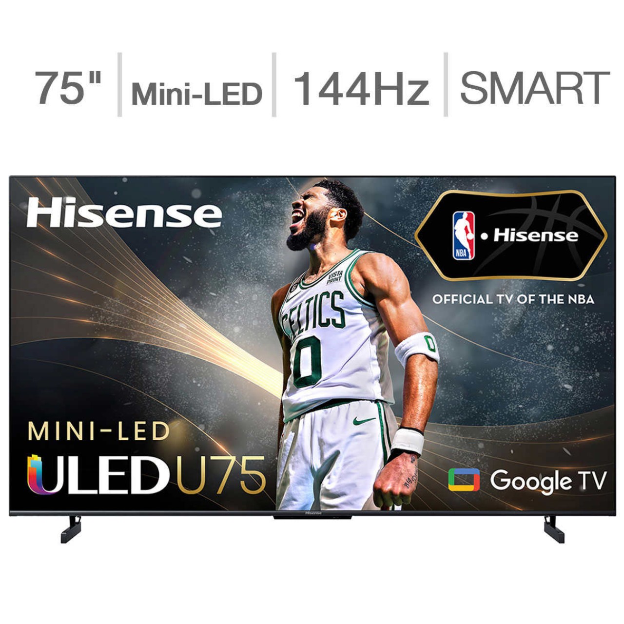 Hisense Google TV Mini-LED QLED 4K HDR serie U7 de 75 pulgadas 75U75K.