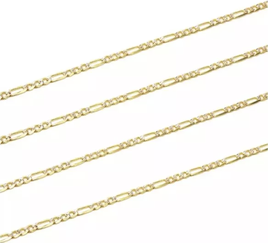 Cadena Cartier Diamantado Oro 14 Kilates. Oro Fino Joyería..