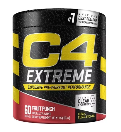 Pre entreno C4 Extreme (60 serv) Ponche de Frutas.