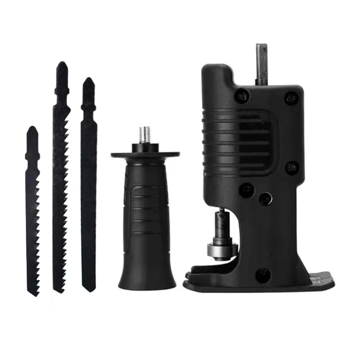 Adaptador Taladro Sierra Sable Reciproca Convertidor 3 pz NEGRO