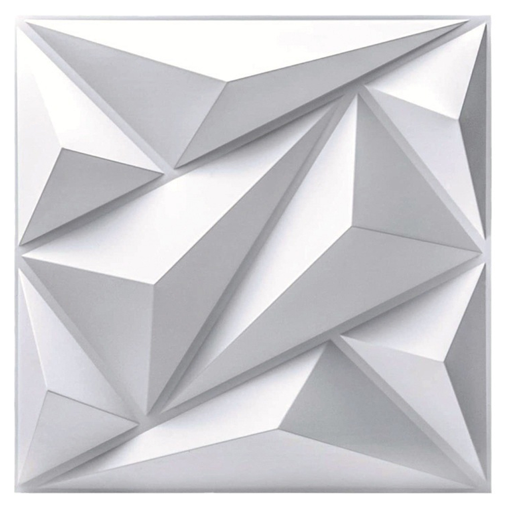  20 Pz Panel Decorativo 3d Para Pared Diagonal 50x50cm 5m2 Cubiertos, Panel De Pared 3d Impermeable, Con Cinta De Doble Cara.