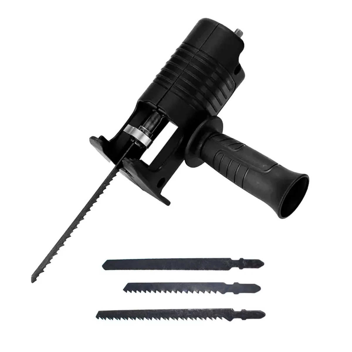 Adaptador Taladro Sierra Sable Reciproca Convertidor 3 pz NEGRO