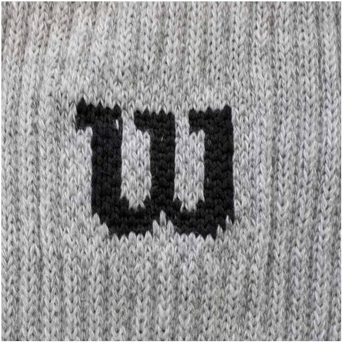 Wilson 10 Piezas Calceta para Hombre, Afelpada, Color Gris, Talla Única, 8788