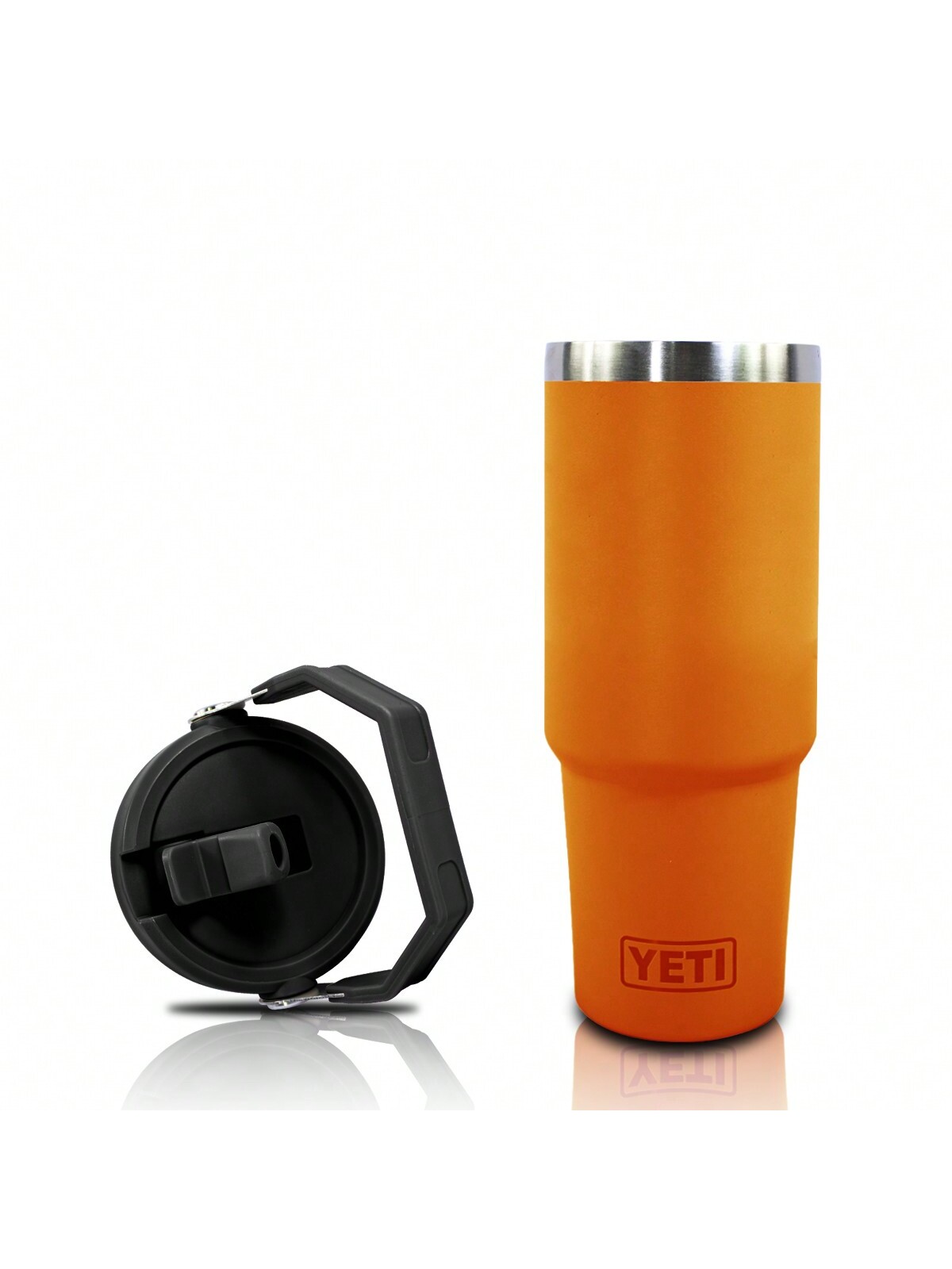 Vaso Termico Yeti Naranja Capacidad De 30oz Contapa Agaradera