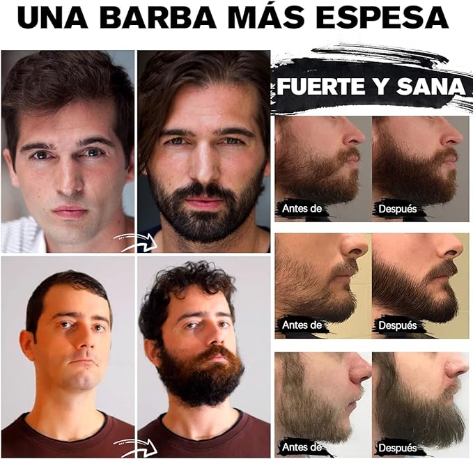 Kit Barba Cuidado, Kit de Cuidado de Barba 12 en 1 para Hombres, Juego de Regalo para Crecer y Afeitar Barba, Regalos para Hombres para Papá, Novio, Esposo.