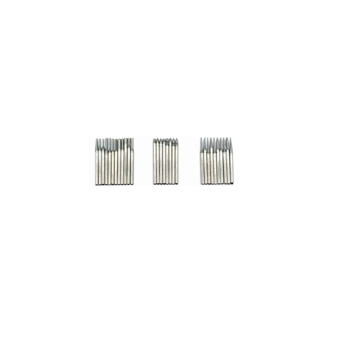 Kit 30 Brocas Diamante Mini Taladro Mototool Grabado Plata