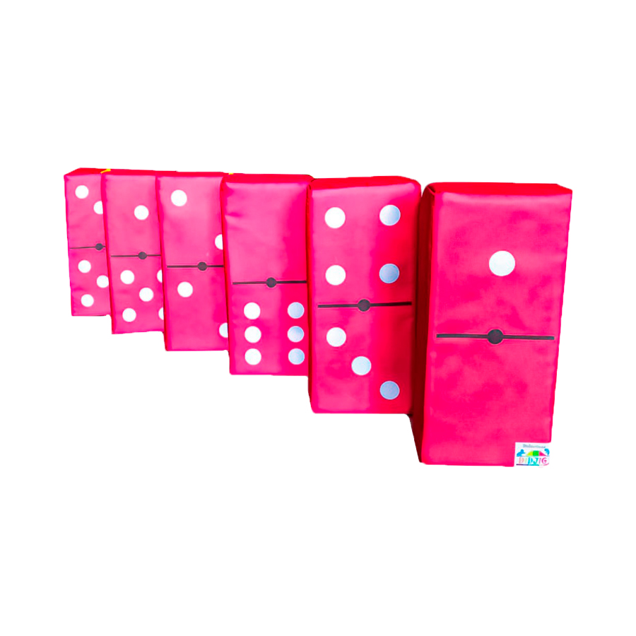 Domino Gigante Desarrollo Infantil Y Diversión Familiar Color Rojo   