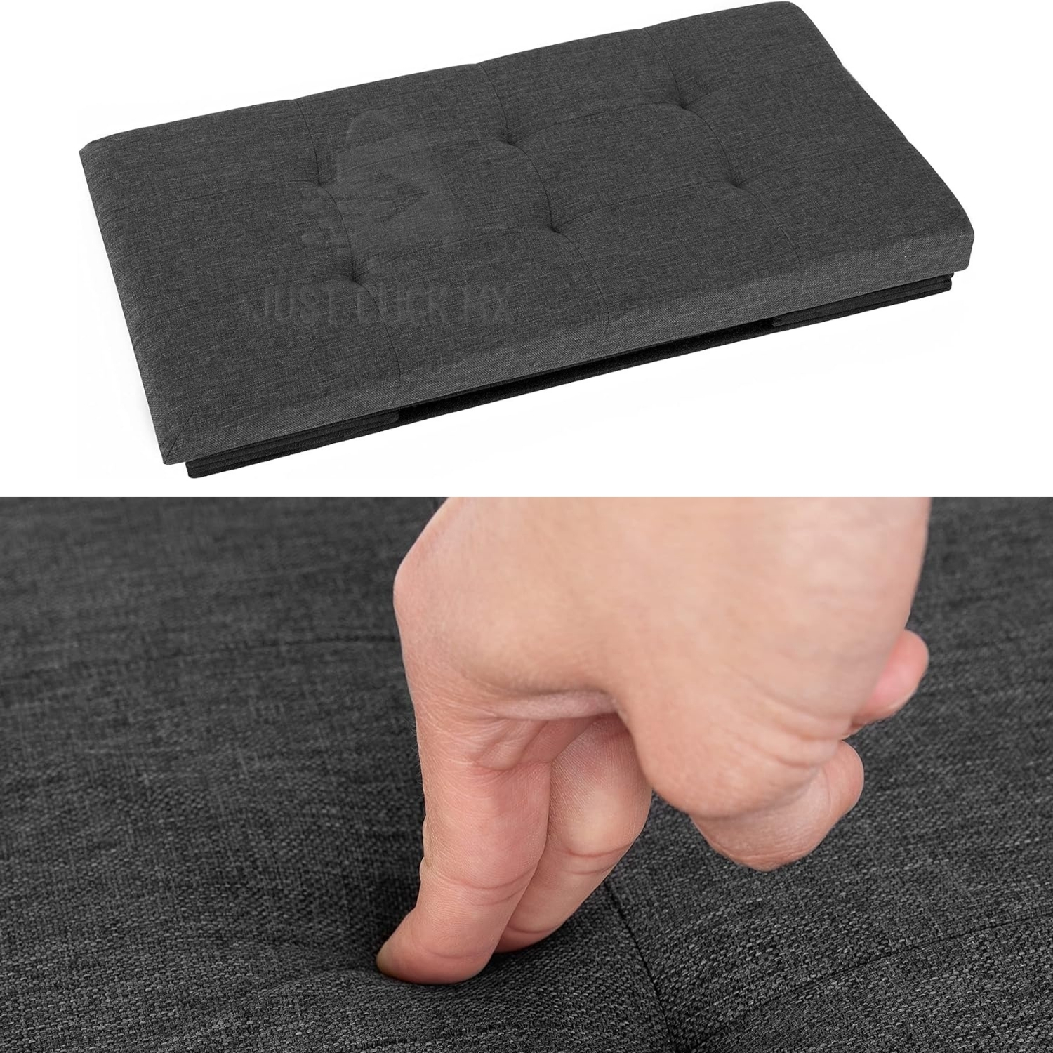 Baúl Otomano Taburete Almacenamiento Plegable