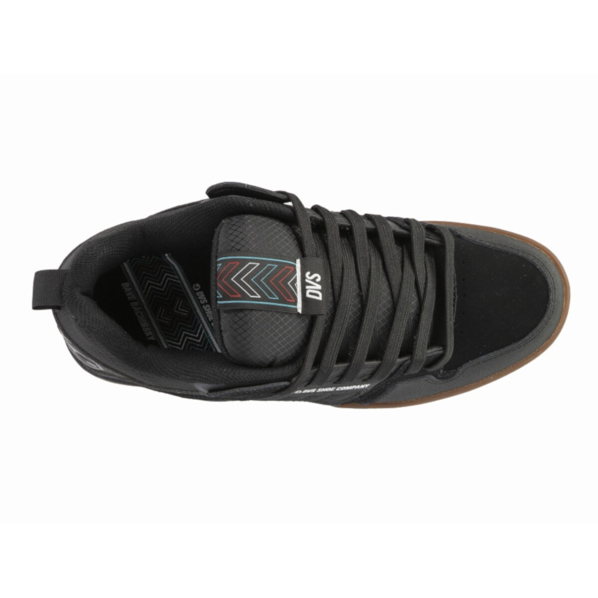Dvs Comanche 2.0+ 007 Black Reflective Gum Nubuck.