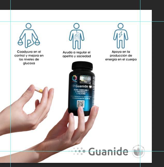 Ruda Cabruna, L-Arginina y L-Glicina - GUANIDE, 60 capsulas  