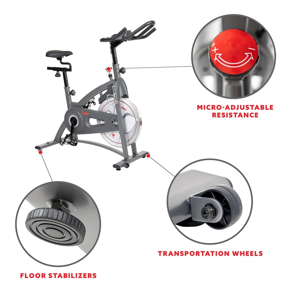 Bicicleta Magnética Transmisión por banda Profesional SF-B1877.