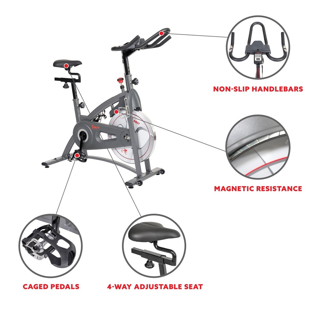 Bicicleta Magnética Transmisión por banda Profesional SF-B1877.
