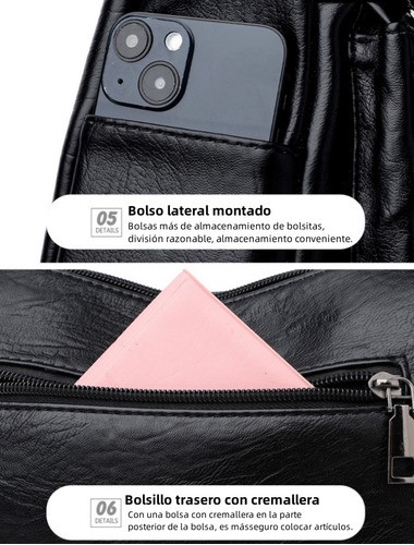 Bolso Para Mujer Casual De Nueva Moda Para Bandolera Cruzada negro