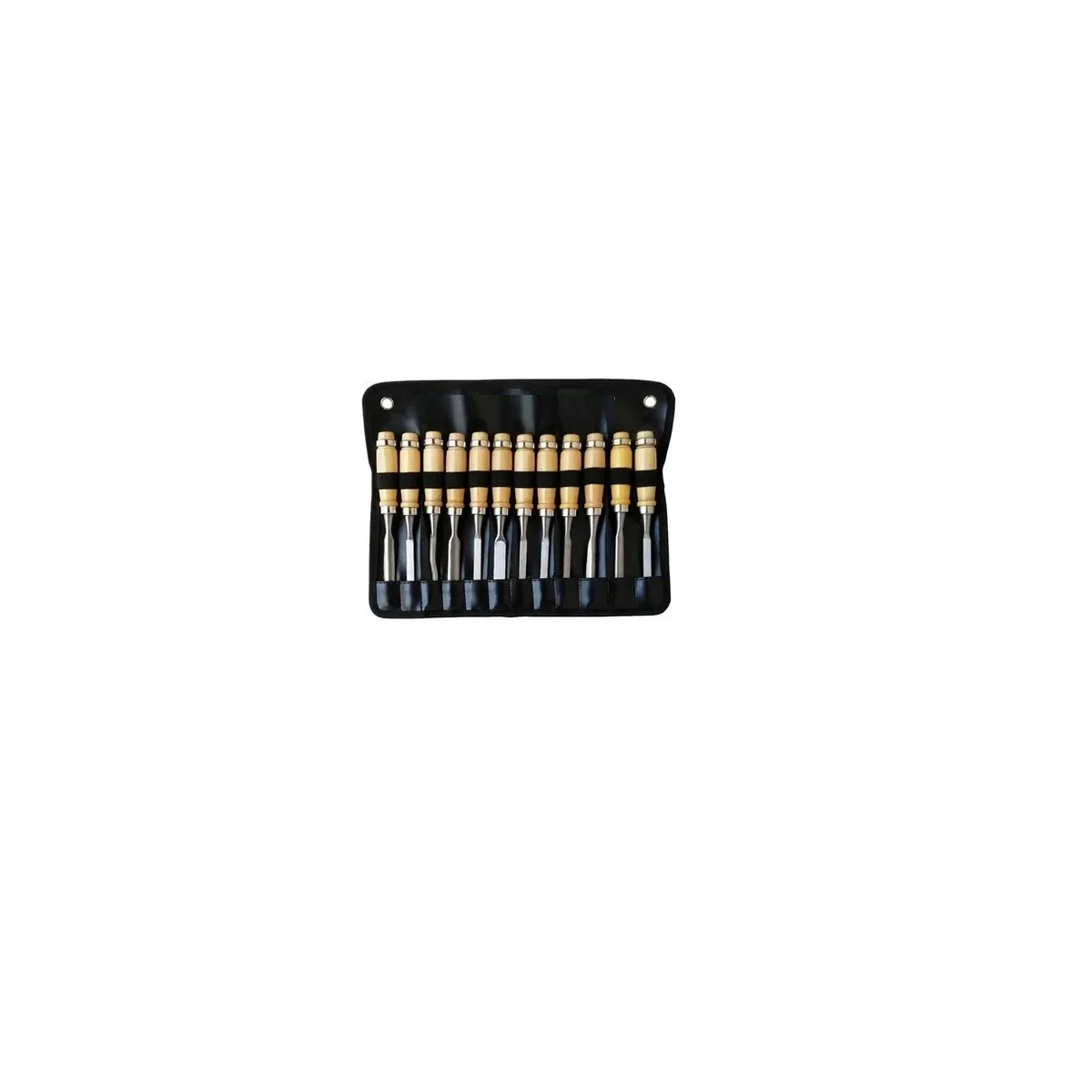 Cincel Formon Juego Madera Gubia Carpintero Tallado 12 pzs Marron/Plata 