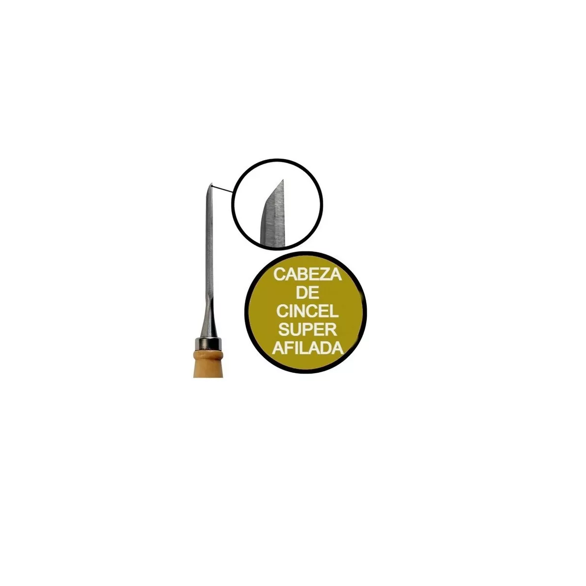 Cincel Formon Juego Madera Gubia Carpintero Tallado 12 pzs Marron/Plata 