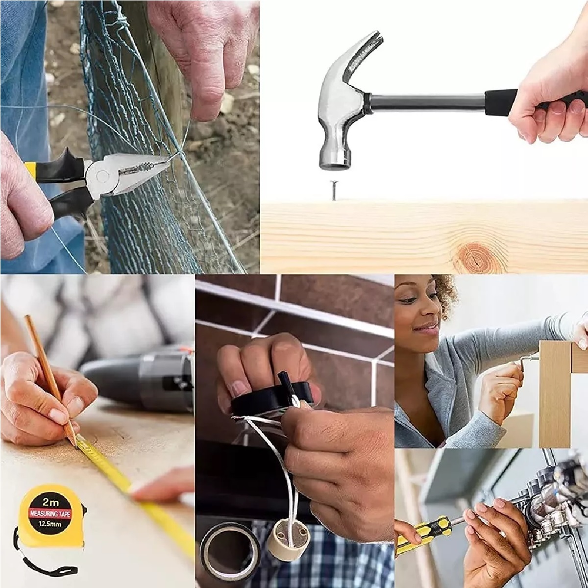 Juego De Herramientas Mecánicas 16pcs Verde/Amarillo.