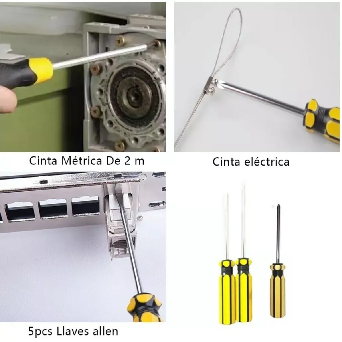 Juego De Herramientas Mecánicas 16pcs Verde/Amarillo.