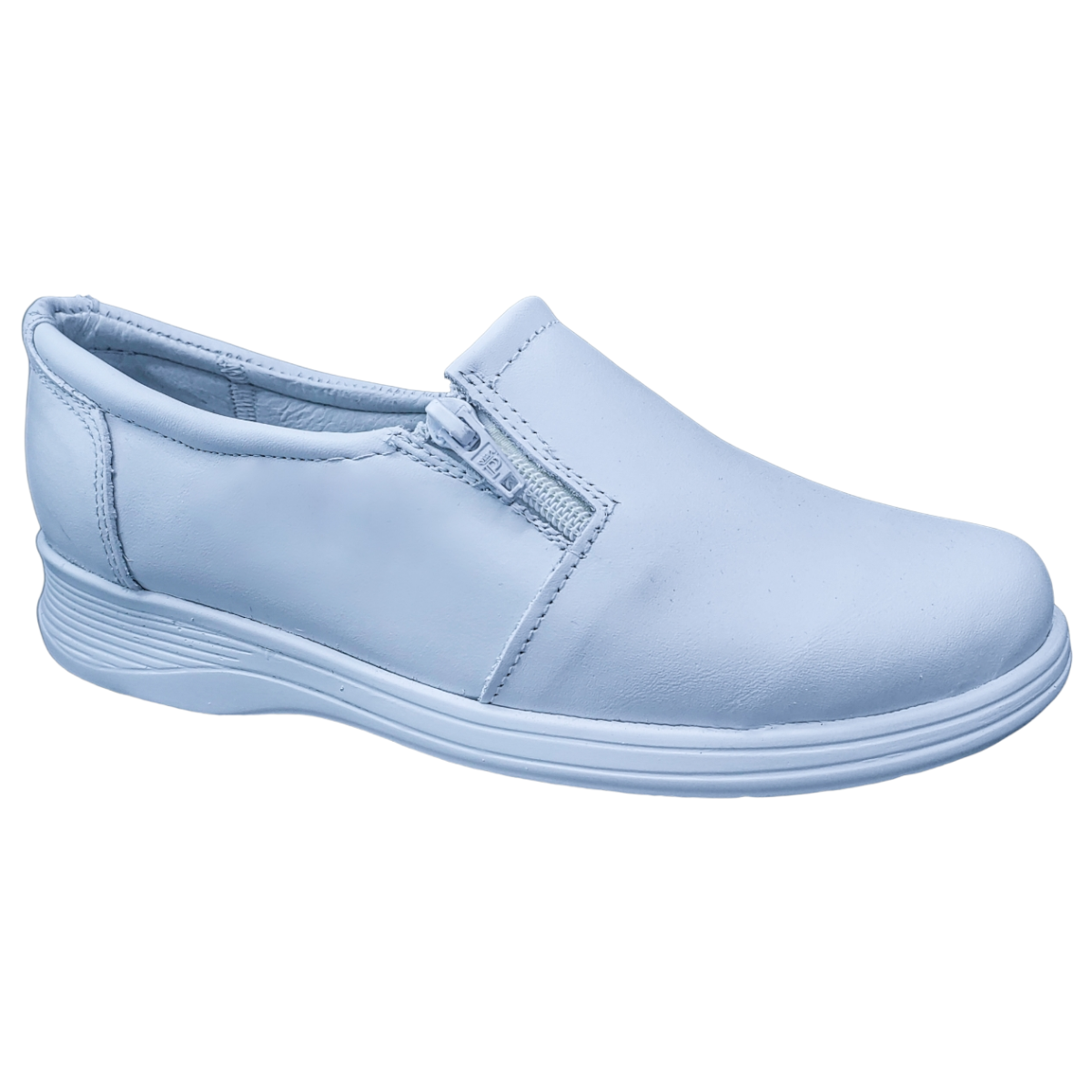 Zapatos de Enfermeria para Mujer en Piel Clinicos Blanco Ideal para Guarderias y Hoteles.