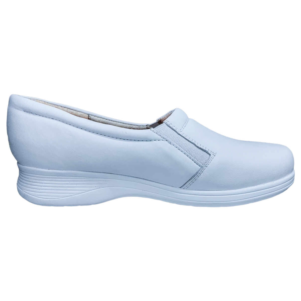 Zapatos de Enfermeria para Mujer en Piel Clinicos Blanco Ideal para Guarderias y Hoteles.
