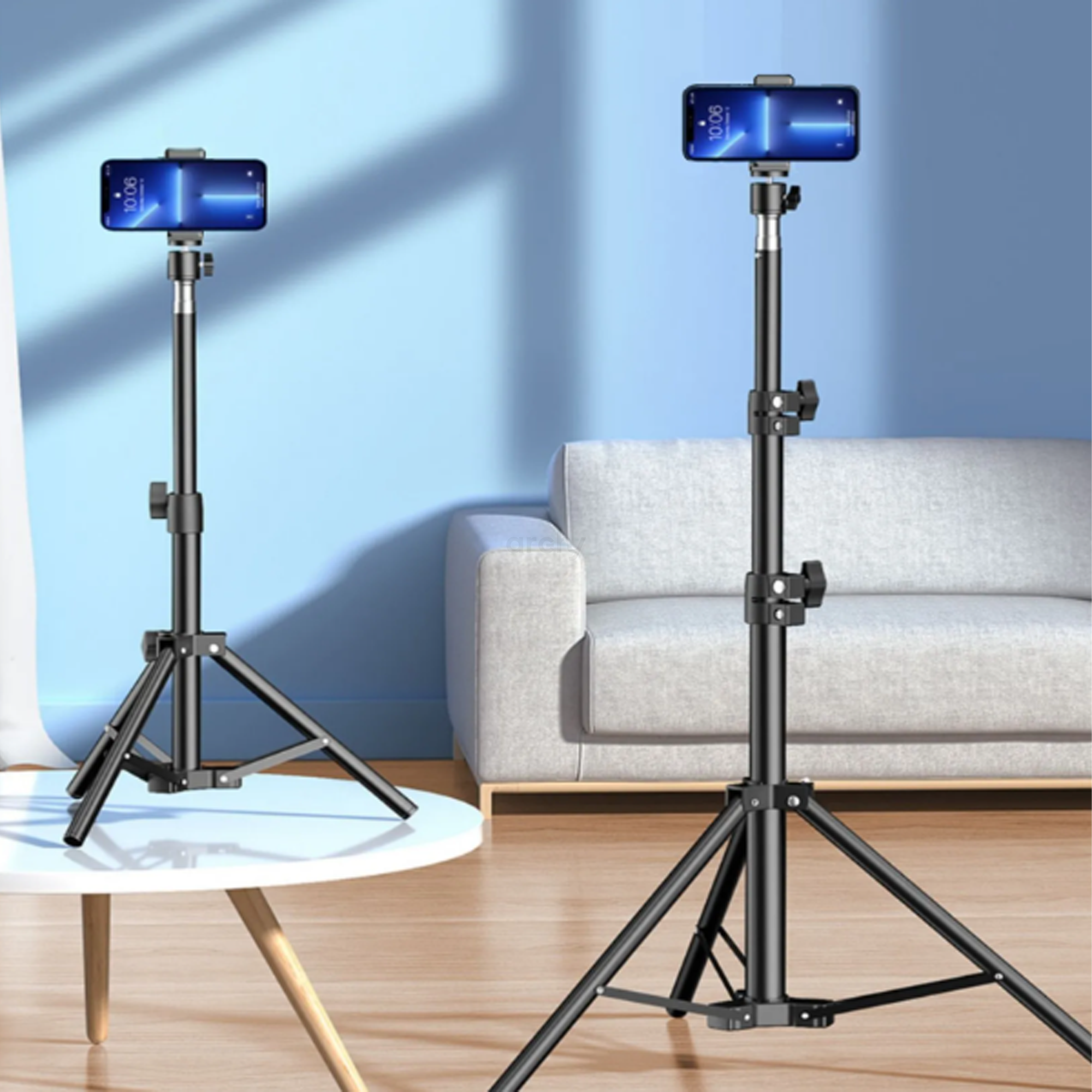 Tripie 2 metros Archy Universal Aluminio Tornillo 1/4" para Multiples Dispositivos Compatible con Camara Celular Aro de luz Go pro .