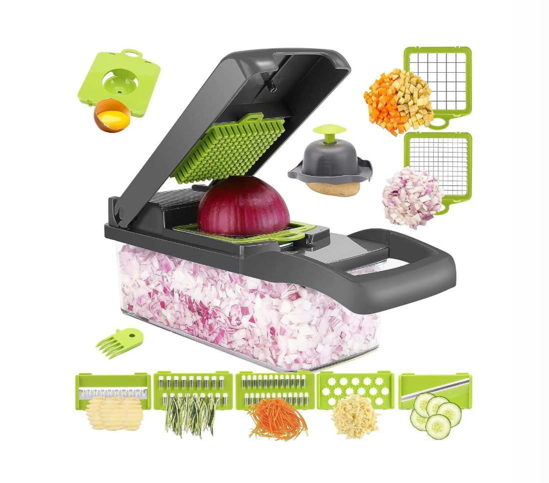 Rallador Cortador Rebanador Picador Manual De Verduras Fruta.