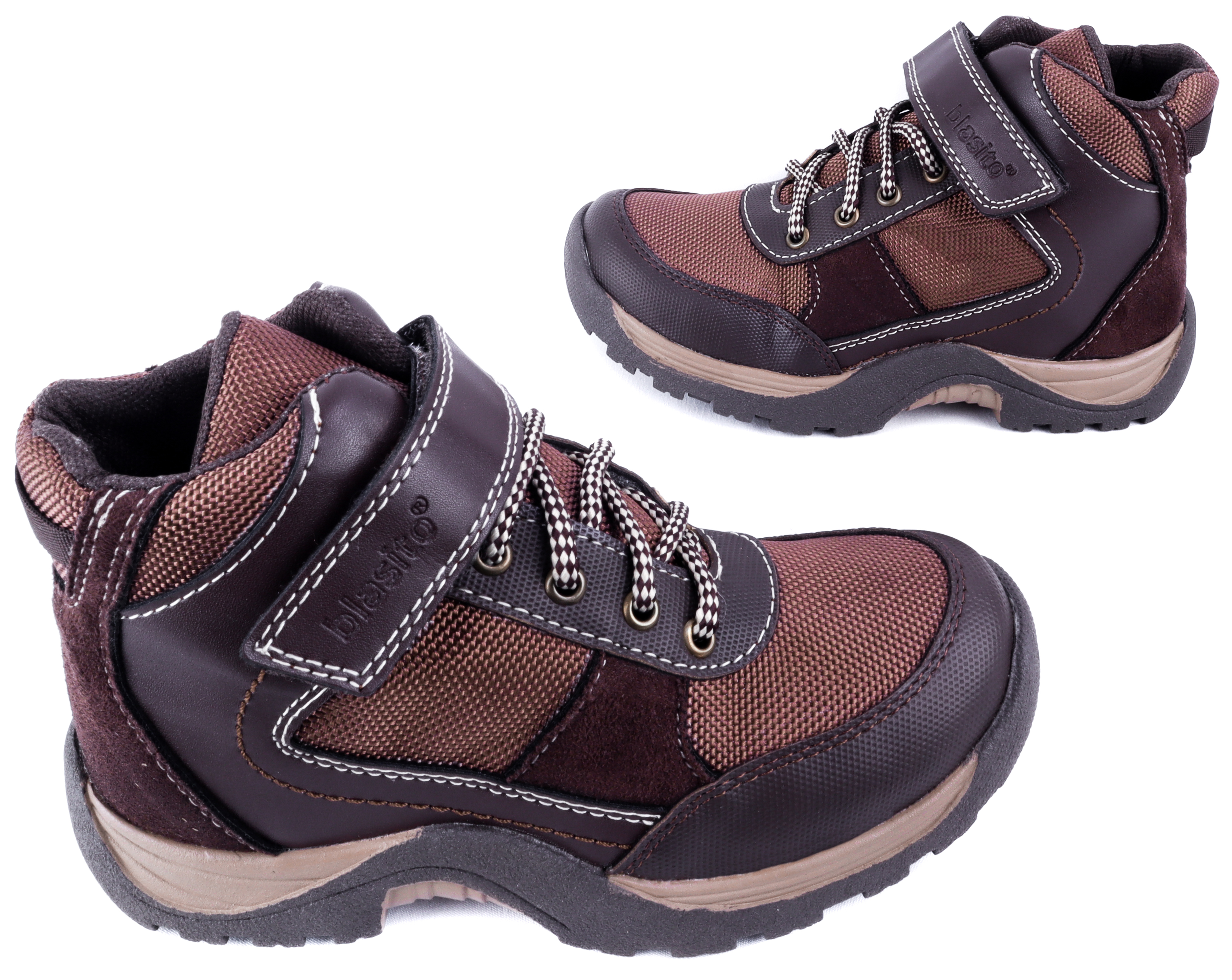 Bota Niño Montaña Senderismo Arco Ortopédico 22p181-c Café.
