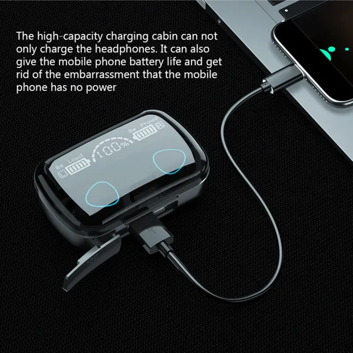 Auriculares Inalámbricos Bluetooth Micrófono Cancelación Ruido.