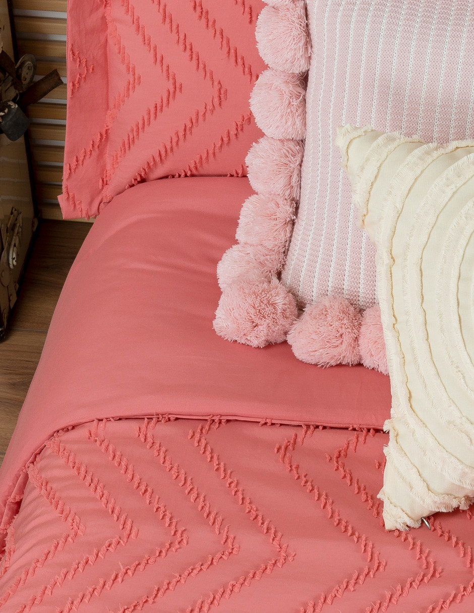 Edredón Ligero Individual Luxus con Incluye Fundas Anabel ESQUIMAL.