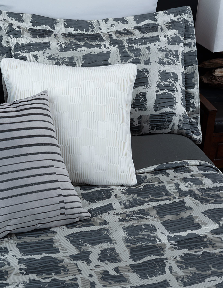 Edredón King Size Luxus Jacquard con Fundas Madrid ESQUIMAL.