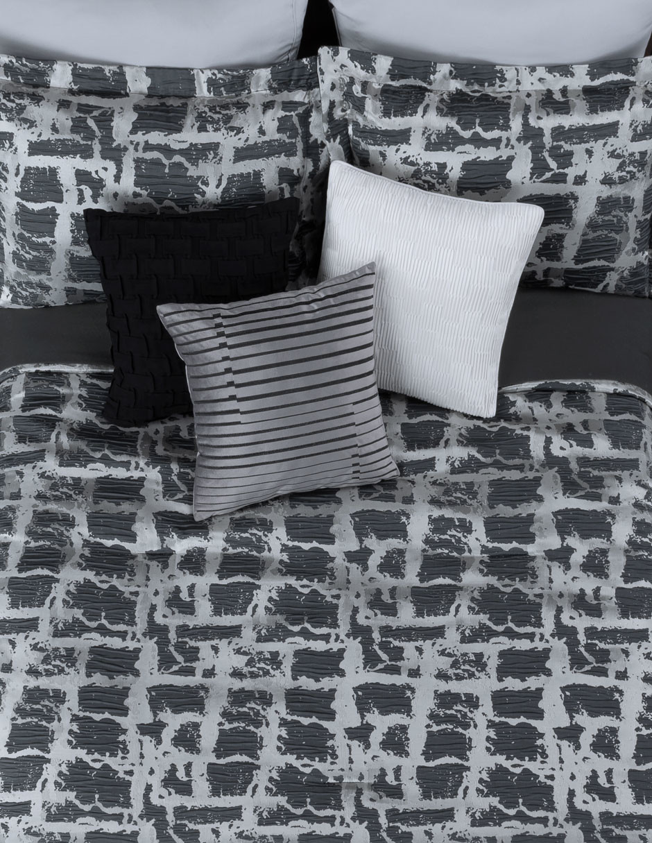 Edredón Matrimonial Luxus Jacquard con Fundas Madrid ESQUIMAL.