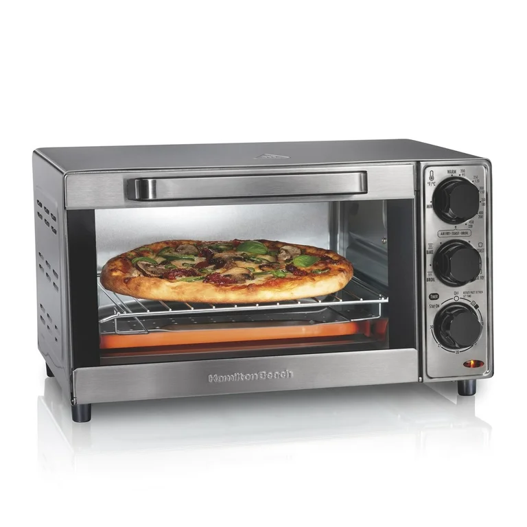 Horno Tostador y Freidora de Aire Hamilton Beach 31403G 1.36 Lt Plata