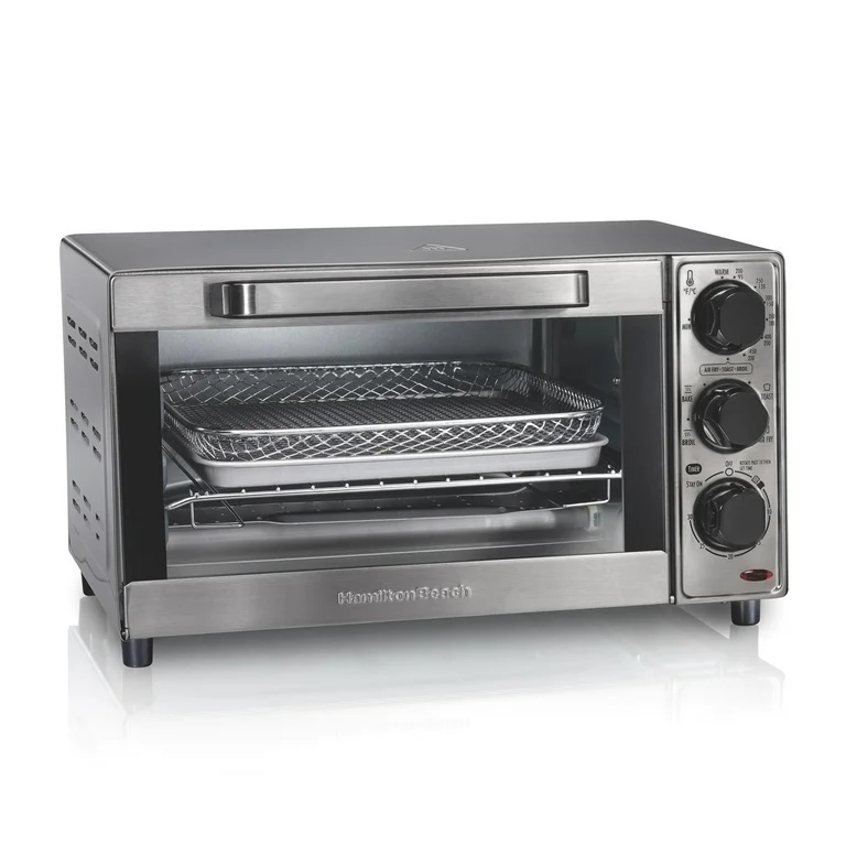 Horno Tostador y Freidora de Aire Hamilton Beach 31403G 1.36 Lt Plata