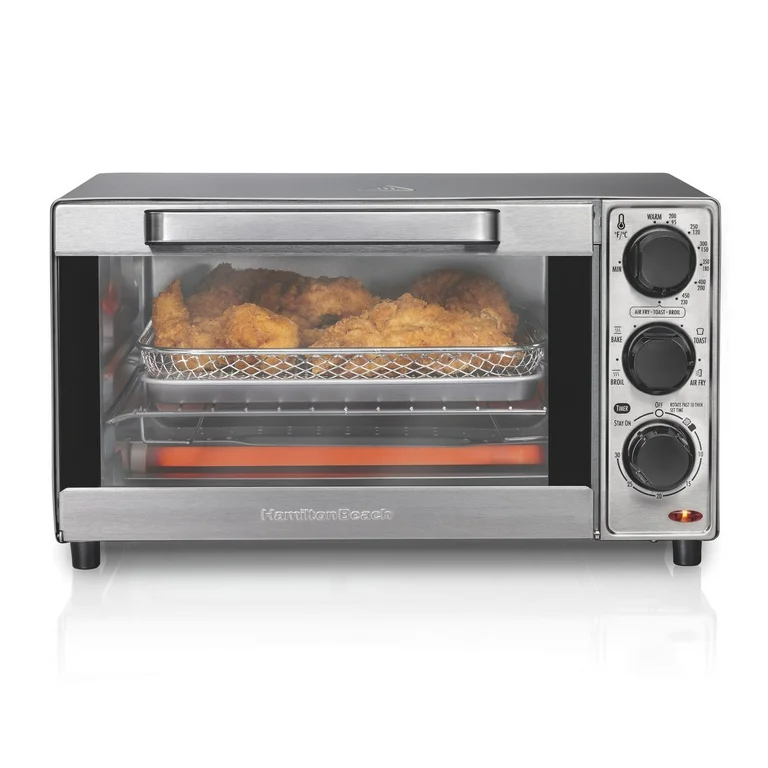 Horno Tostador y Freidora de Aire Hamilton Beach 31403G 1.36 Lt Plata