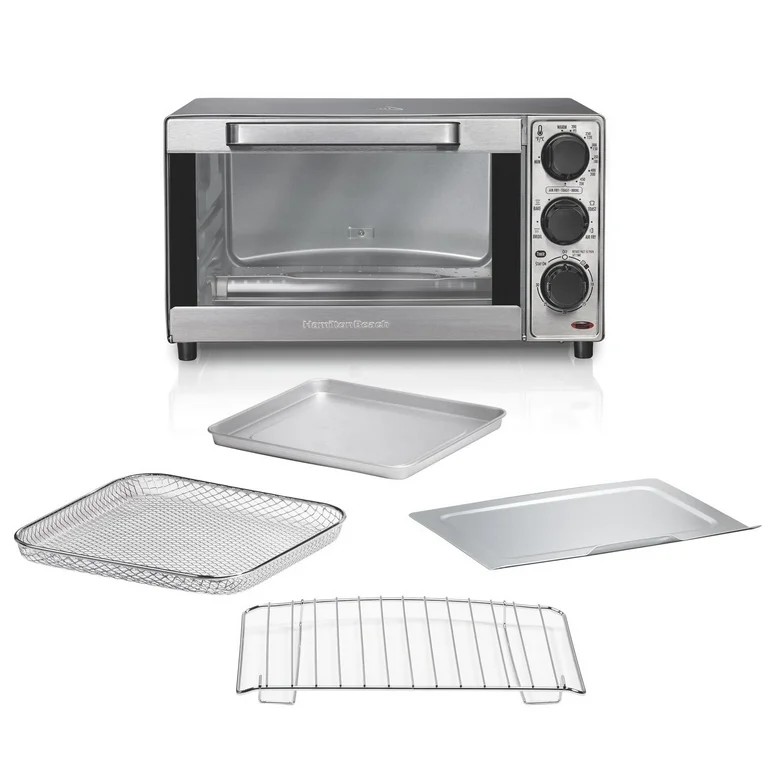 Horno Tostador y Freidora de Aire Hamilton Beach 31403G 1.36 Lt Plata