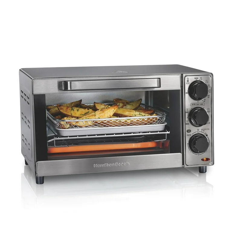 Horno Tostador y Freidora de Aire Hamilton Beach 31403G 1.36 Lt Plata